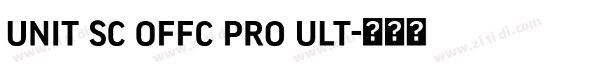 unit sc offc pro ult字体转换